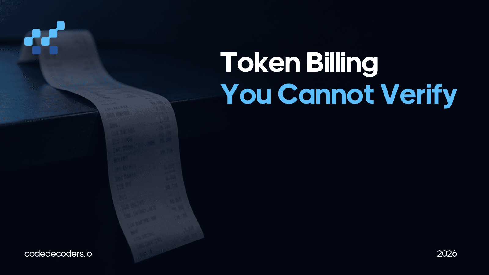 Auditing LLM token billing when you cannot count
